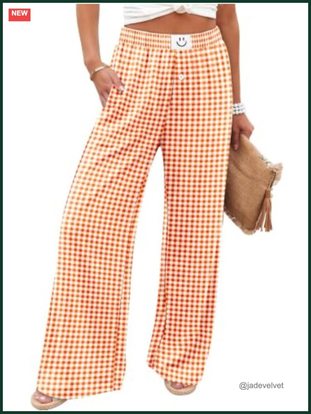 Wide Leg Palazzo Pants with Pockets Flowy Summer Trousers - Picture 1 of 4